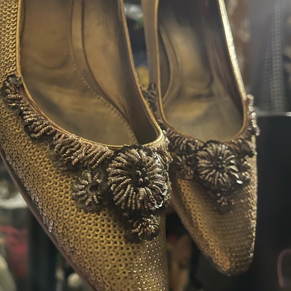 Prada gold flats - Picture 4 of 6